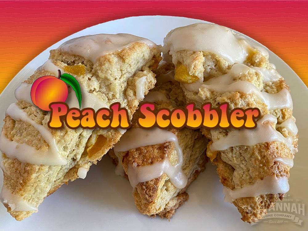 Peach Scobbler scone